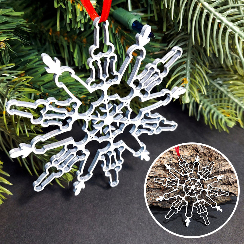 Funny Snowflake Ornament