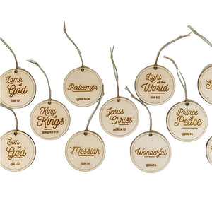 Names Of Jesus Christ Ornaments