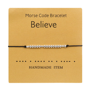 Morse Code Couple Bracelet