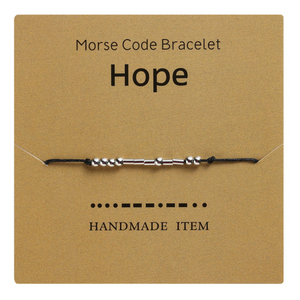 Morse Code Couple Bracelet