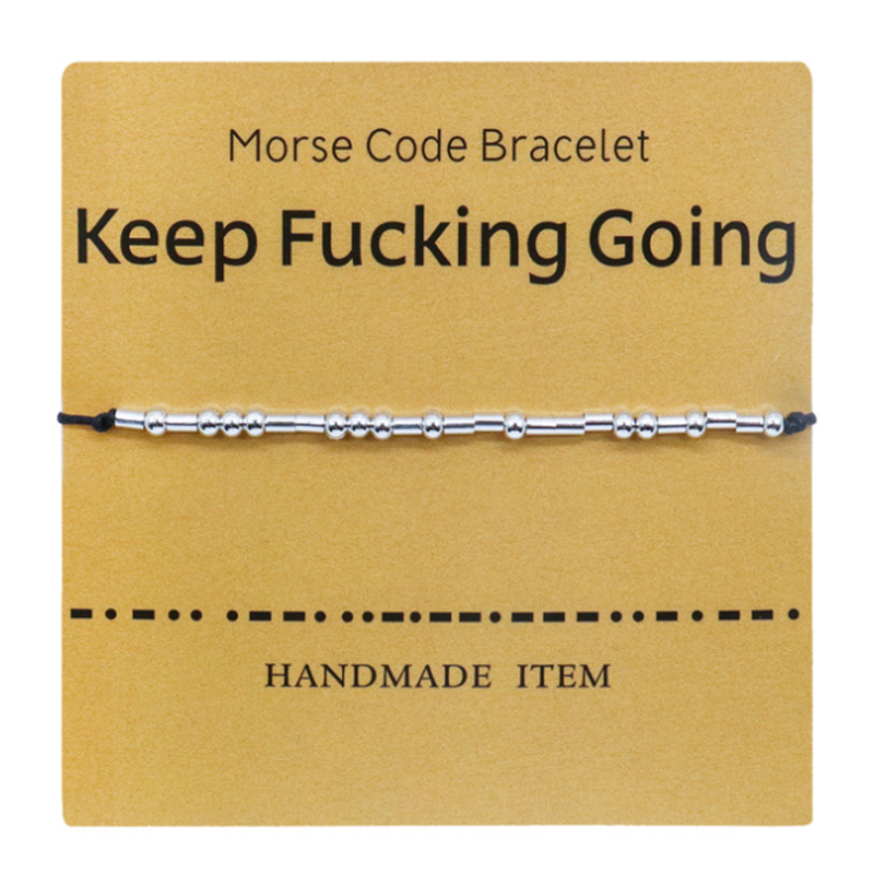 Morse Code Couple Bracelet